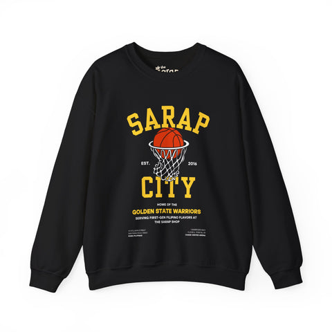 Sarap City 001 Classic Black — Adult Crewneck Sweatshirt